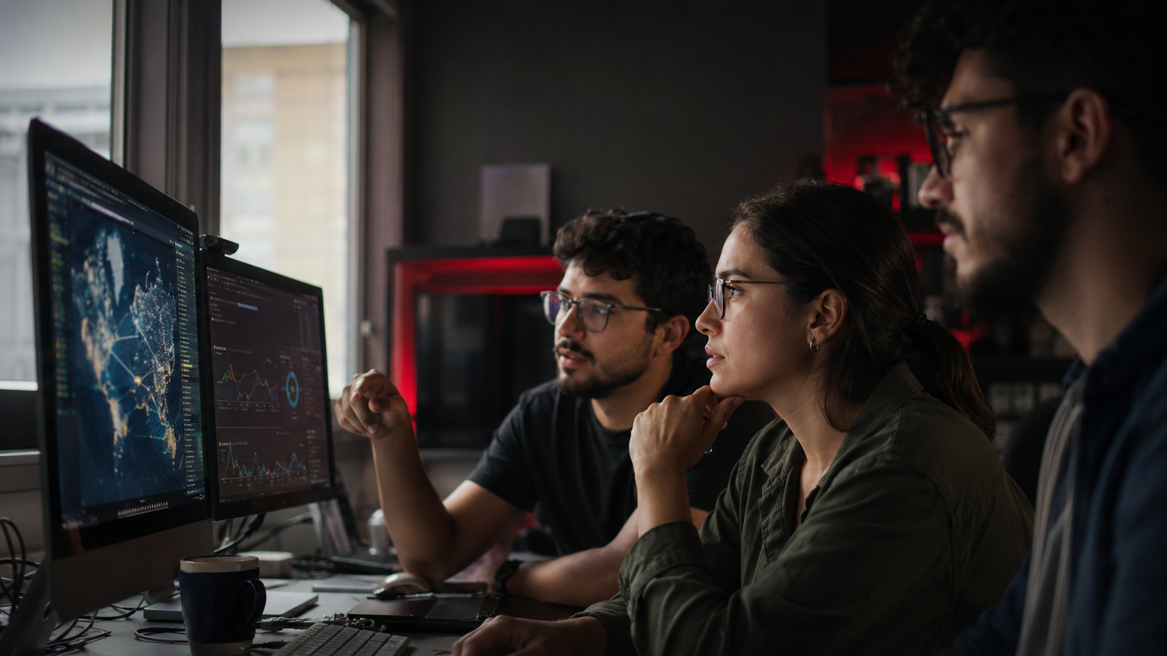 Equipe da F8 Tecnologia em operação